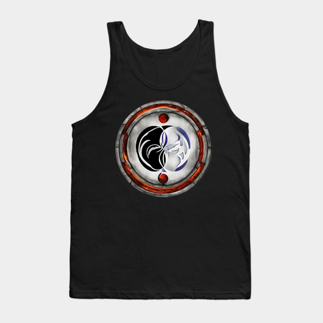 Yin Yang Art 019 Created by AI Tank Top by Tpixx